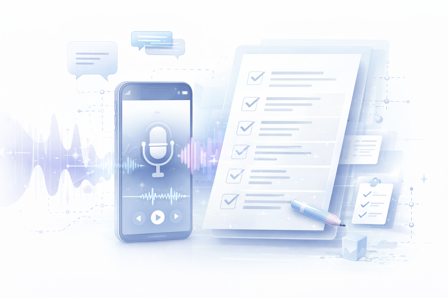 Conversación y dictado operativo